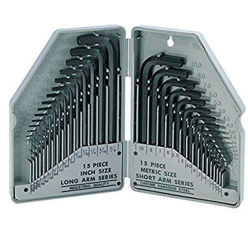 Pro'sKit Eclipse 900-038 30 Piece Hex Key Set - SAE (Fractional), Metric (MM) - Image 1