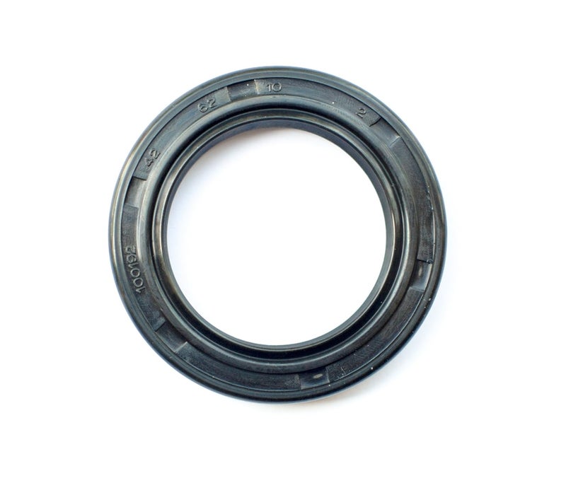 EAI Oil Seal 42mm X 62mm X 10mm TC Double Lip w/Spring. Metal Case w/Nitrile Rubber Coating - Image 1