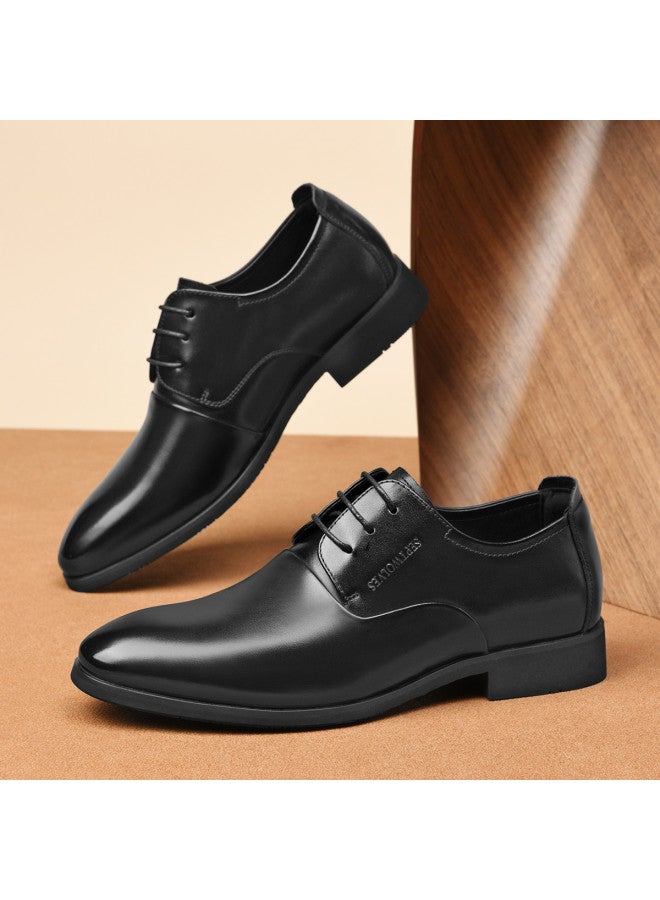 Septwolves Top Grain Leather】men's Autumn 2025 New Derby Shoes, Genuine Leather Business Commuting Formal Dress Shoes, Wedding Shoes For Men - Image 4
