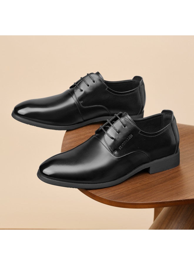 Septwolves Top Grain Leather】men's Autumn 2025 New Derby Shoes, Genuine Leather Business Commuting Formal Dress Shoes, Wedding Shoes For Men - Image 2