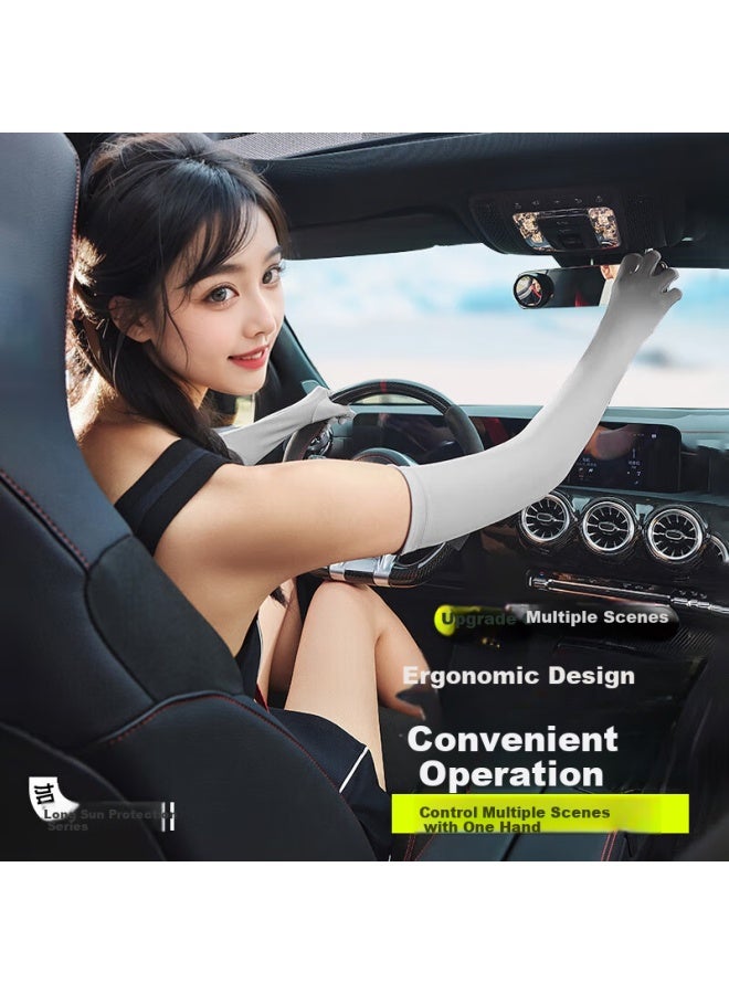 Xtep Sun Protection Gloves Ice Sleeve Unisex Ice Silk Sleeve Riding Gloves Outdoor Cycling Driving Fishing Arm Guard - Image 4