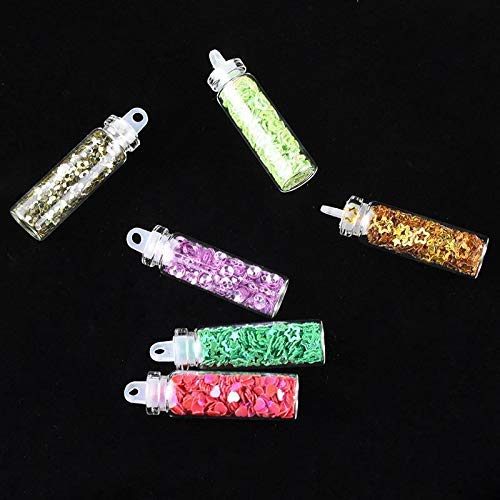 Belicia 48 Bottles 3D Nail Art Decoration Rhinestones Diamonds Sequins Glitter Metal Crystal Beads Christmas Design Nail Accessories Mix - Image 2