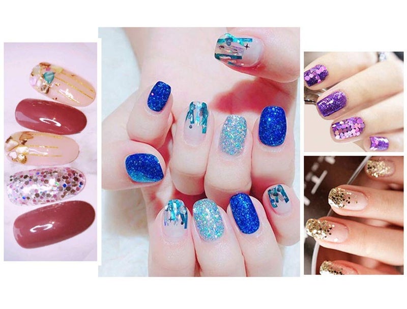Belicia 48 Bottles 3D Nail Art Decoration Rhinestones Diamonds Sequins Glitter Metal Crystal Beads Christmas Design Nail Accessories Mix - Image 4