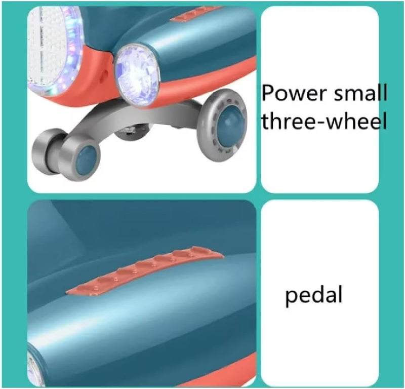 Leno Leeno Kids Push Car - Plasma Rocking Scooter with LED Light - Suitable for 1-5 Year Old Boys and Girls - Indoor and Outdoor Use (Green) - Image 5