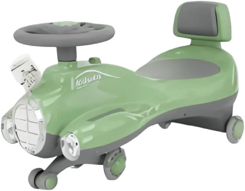 Leno Leeno Kids Push Car - Plasma Rocking Scooter with LED Light - Suitable for 1-5 Year Old Boys and Girls - Indoor and Outdoor Use (Green) - Image 1