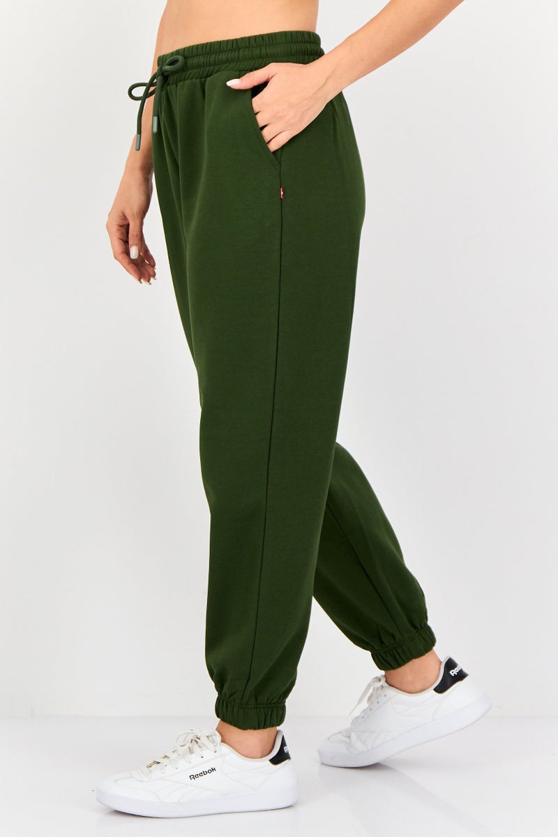 Levi's سروال جوجر عادي للنساء، زيتوني داكن - Image 2