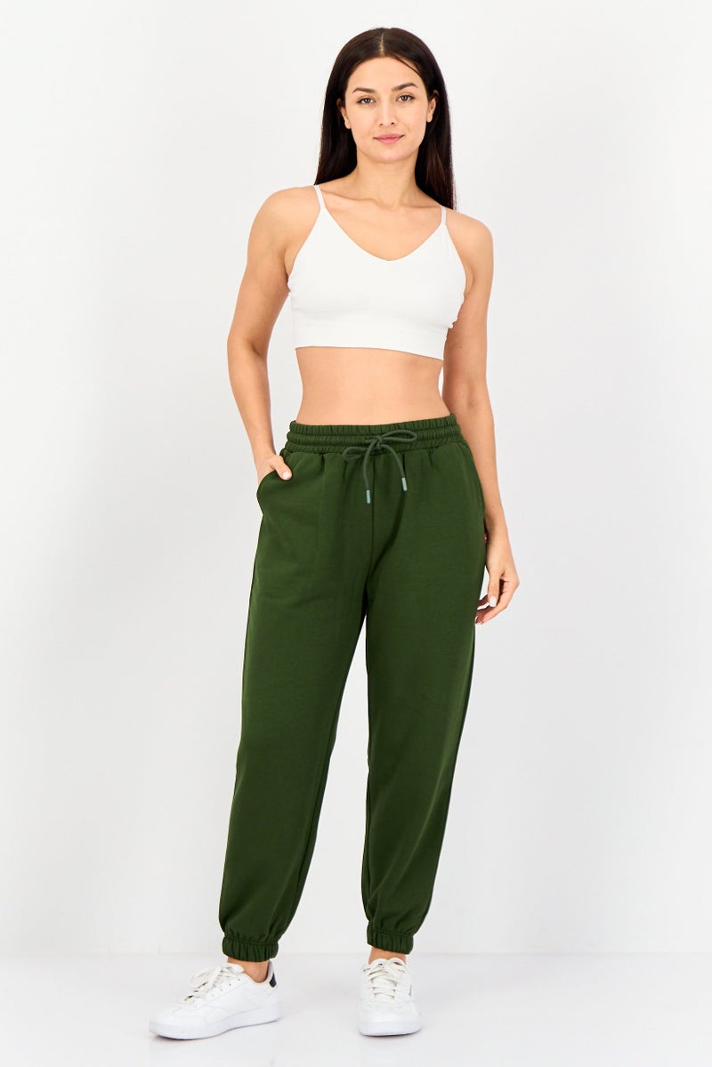 Levi's سروال جوجر عادي للنساء، زيتوني داكن - Image 3