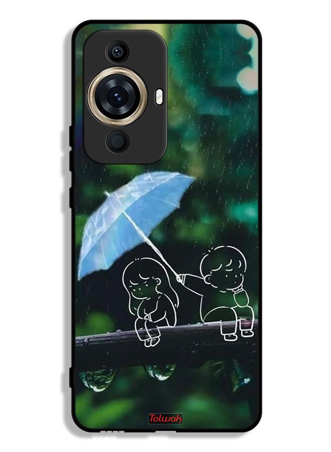 Tolwak Huawei nova 11 Ultra Protective Case Cover Couple Abstract Art - Image 1