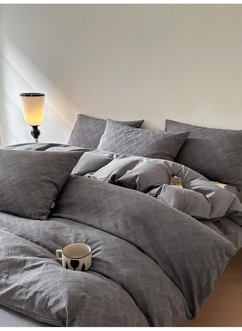 Bluejw 4-Piece Cotton Comfortable Set Bed Sheet Set Gift Birthday Gift Moving Gift - Image 1