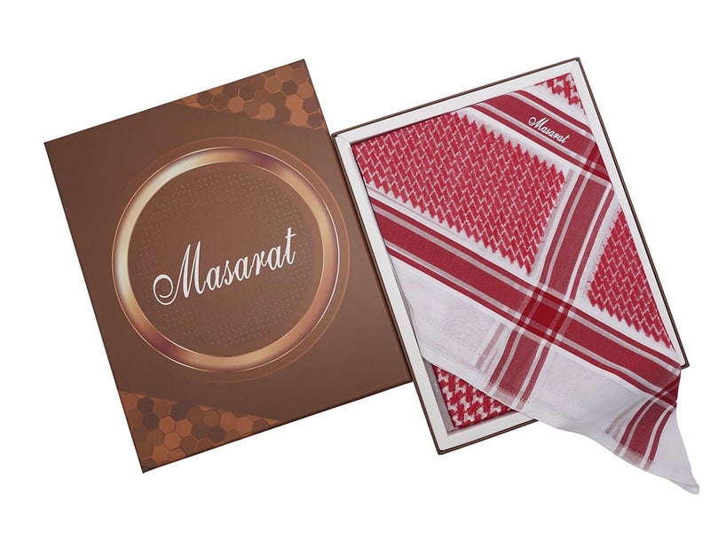 MASARAT Men's Red Masarat Shemagh MA706R - Image 1