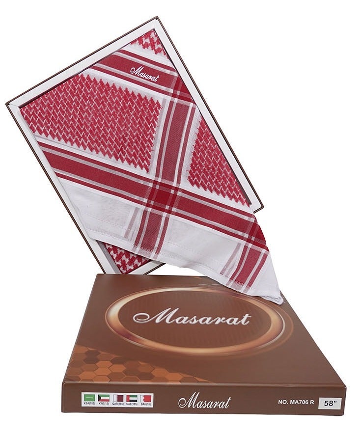 MASARAT Men's Red Masarat Shemagh MA706R - Image 2