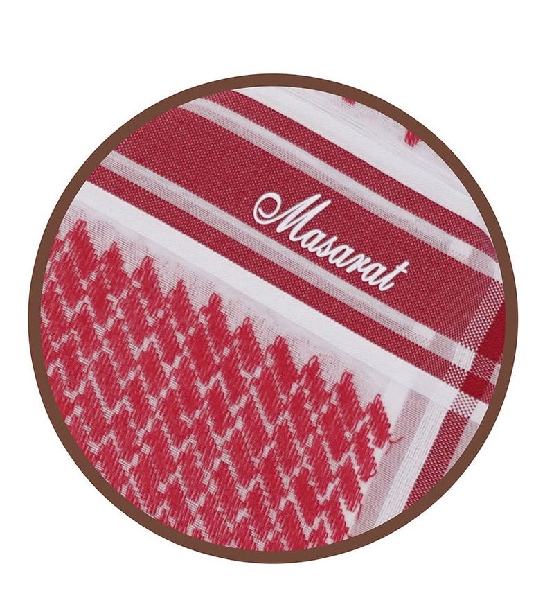 MASARAT Men's Red Masarat Shemagh MA706R - Image 3