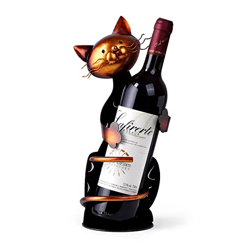 Drincarier Cat Decor Wine Holder Wine Rack Wine Bottle Holder Wine Cat Cat Gifts for Cat Lovers