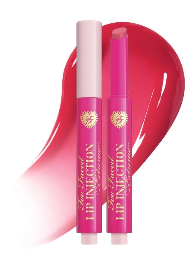 Too FacedCosmetics Too Faced Lip Injection Extreme Plumping Clicks Lip Gloss –  Perfect Pink - Strawberry Pink 1.5g – Hydrating, High-Shine & Volumizing Lip Plumper - Image 1