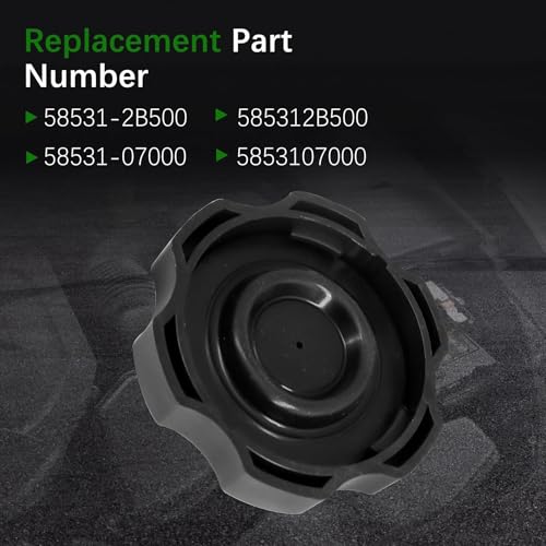 MINETPS 585312B500 Brake Master Cylinder Reservoir Tank Cap, Car Brake Fluid Reservoir Cap Fit for Hyundai Accent Azera for Elantra Santa Fe for Sonata Tucson for Kia Sorento Soul #58531-07000 5853107000 - Image 3