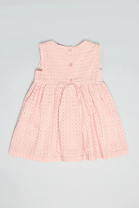 أر أند بي Embroidered Sleeveless Fit & Flare Dress