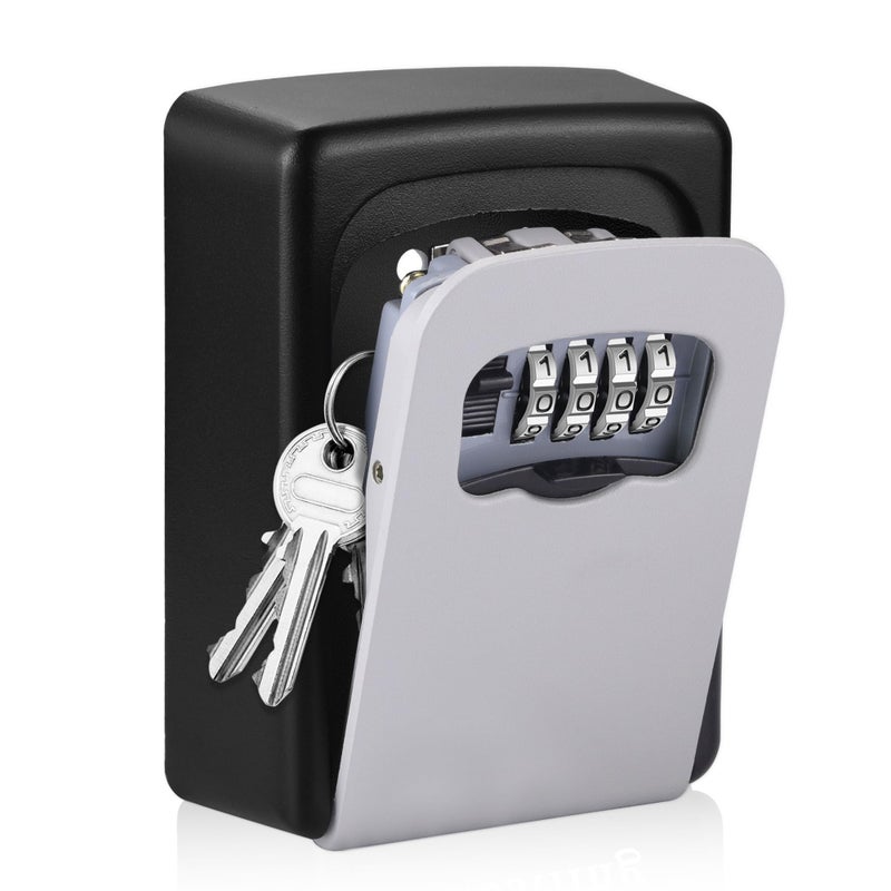 AMMIY Key Lock Box for Outside Sturdy and Durable Lock Box for House5 Key Capacity Lockbox for Keys OutdoorWaterproof Emergency Spare Lockbox with Resettable Code for HomeGarageAirbnb - Image 2