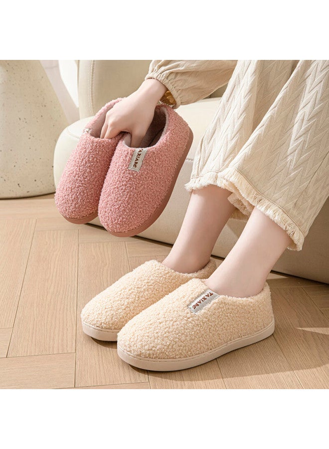 Yuzhaolin Uni Winter Cotton Slippers Closed Heel Warm Home Cotton Slippers Yzl1903 Gray - Image 2