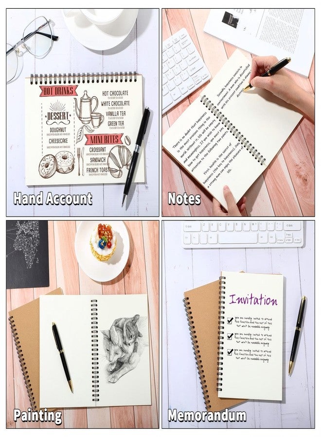 Epakh 22 Pack Spiral Notebooks A5 Bulk Back to School Hardcover Spiral Journal Notebook 5.5 x 8.3 Inch, First Day of School Journal Paper Notebook for Writing, 50 Sheets 100 Page (Unlined,Brown) - Image 5