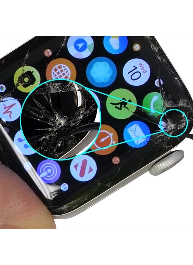 Zgxhga - Compatible with Apple Watch 2/3 42mm Screen Replacement - Front LED Glass Lens Replacement Repair Kit & Compatible with Apple Watch Glass Replacement 42mm(No LCD Screen and Touch Digitizer)(Series 2/3 - Image 1