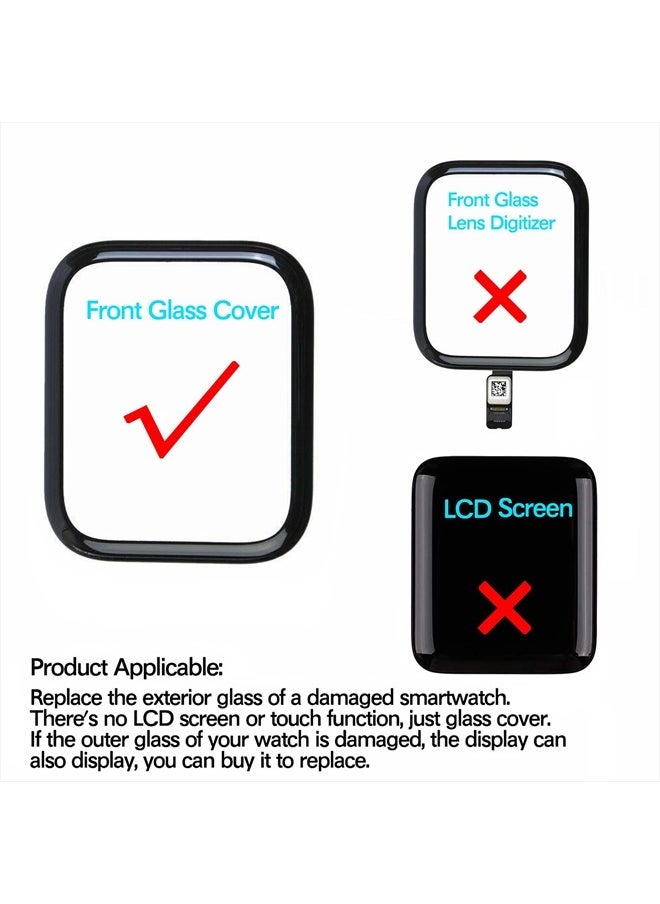 Zgxhga - Compatible with Apple Watch 2/3 42mm Screen Replacement - Front LED Glass Lens Replacement Repair Kit & Compatible with Apple Watch Glass Replacement 42mm(No LCD Screen and Touch Digitizer)(Series 2/3 - Image 1