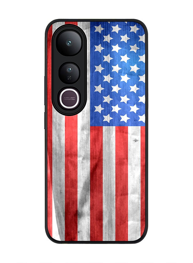 Stylizedd For vivo V50 Lite Case,Slim fit Camera Protection, Shockproof Thin Phone cover  - USA Grunge Flag