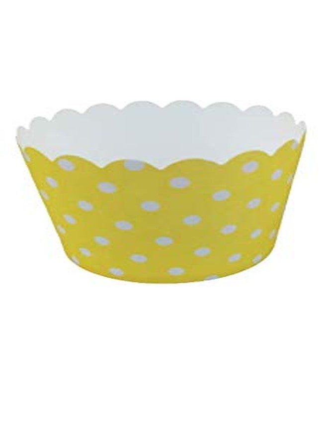Bakerelation Cupcake Liners 100 Piece Paper Cake Baking Paper Cups Cupcake Mould Set of 100 (Yellow) (Medium) - Image 1