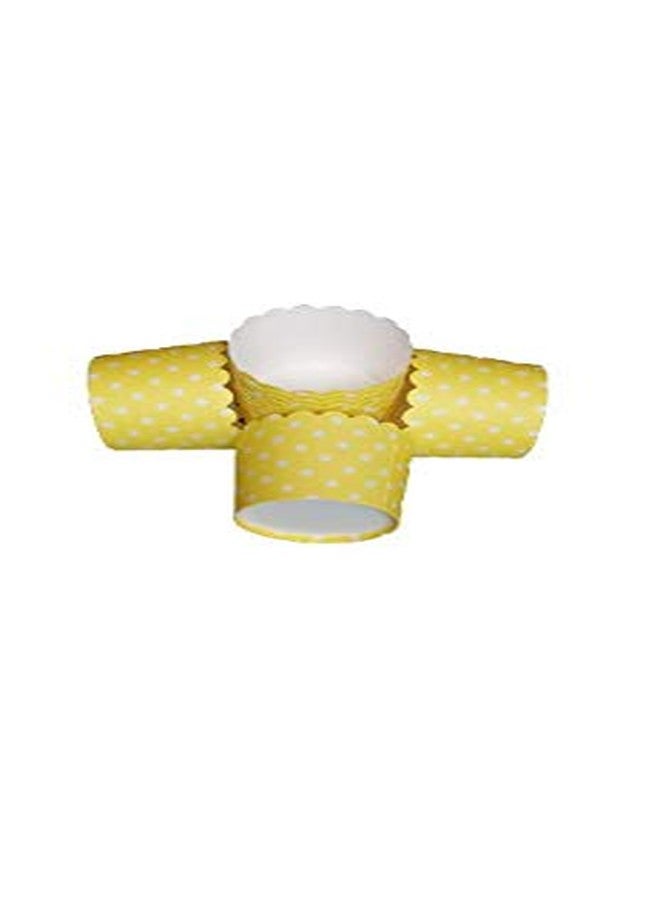 Bakerelation Cupcake Liners 100 Piece Paper Cake Baking Paper Cups Cupcake Mould Set of 100 (Yellow) (Medium) - Image 2