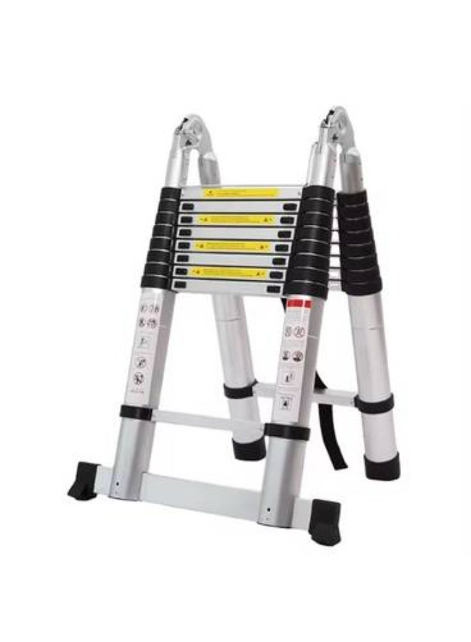 3.2M Double Telescopic Aluminum Ladder – Foldable Multi-Purpose Extension Ladder - Image 2