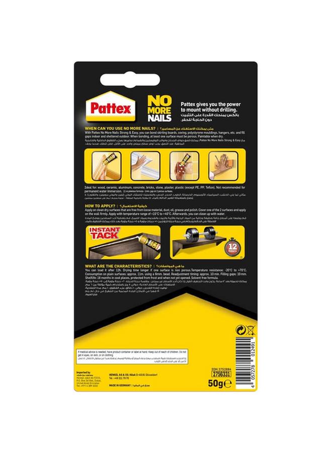 Pattex No More Nails Strong and Easy Heavy Duty Super Glue White 50g 2752884 - Image 4