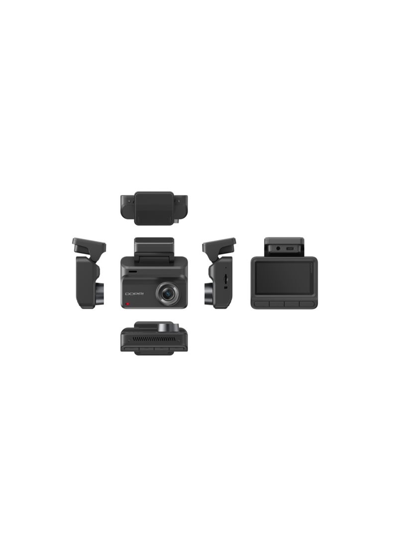 DDBY Z50 Pro Front and Rear Wi-Fi 6 Car Dash Cam Provides Faster 4K Video Transmission with GPS Tracking and 512GB MicroSD Card Support 24/7 Parking Monitoring with Power Management System (PS) Intelligently detects vehicle voltage to avoid battery drain