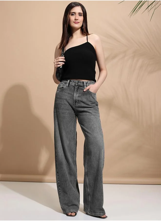 طوكيو توكيز Mid Rise Straight Fit Faded Jeans