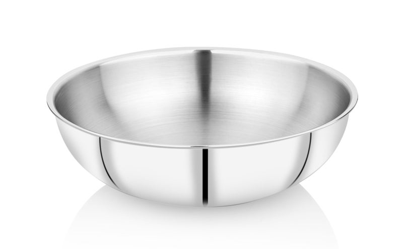 Tosaa Triply Stainless Steel Tasla|Ideal Tasla for Curry/Stir-Fry/Deep-Fry/DryVeg/Sauté Induction Friendly, Heavy Base Kadhai Naturally Non-Stick | 28cm, 3600 ml - Image 3