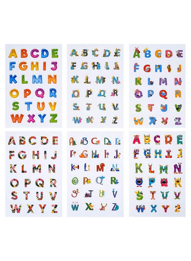 iKammo - 664 Pcs Cute Alphabet Letter Stickers Scrapbook Paper Stickers 24 Sheets Colorful Animals Alphabet Art Paper Stickers For Preschool Kidsparty Favorscard Makinggift Of Festivalrewardsart Craft. - Image 1