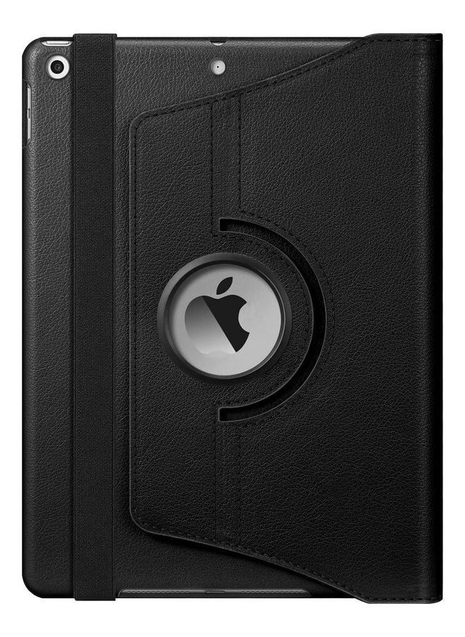 360-Degree Rotating Case for iPad 9th Generation (2021), 8th Generation (2020), and 7th Generation (2019) - 10.2 Inch with Pencil Holder & Auto Wake/Sleep - Black