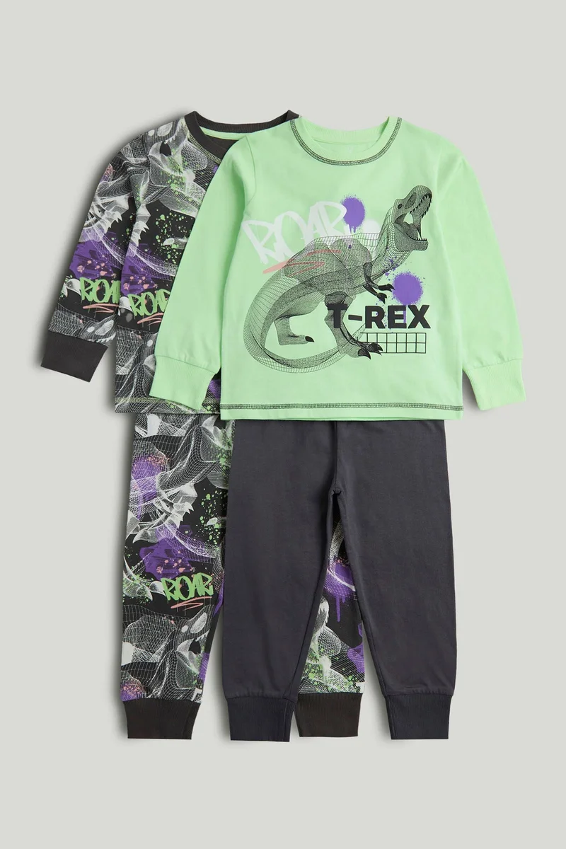 مذركير طقم بيجامات تيرانوصور ركس قطعتين