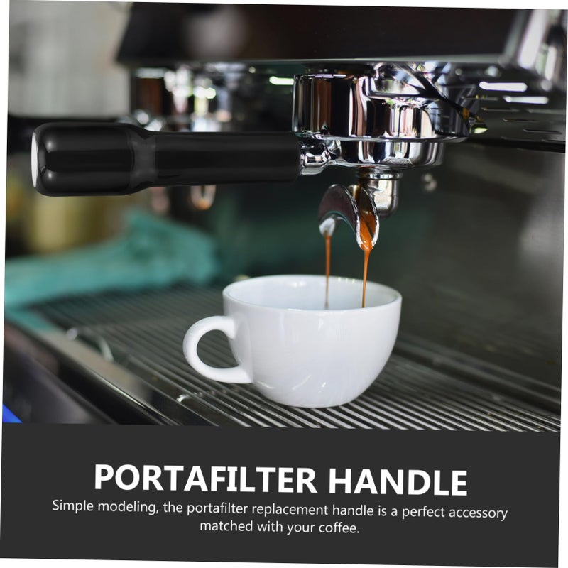 Black Replacement Handle for Portafilter Plastic and Metal M10 Size Grip - Image 4