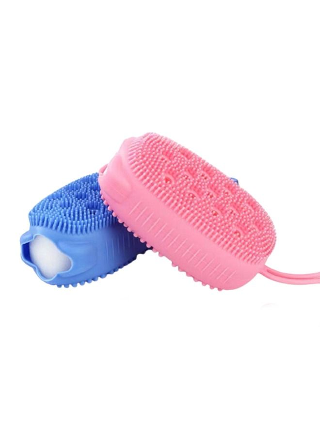 Silicone Body Brush 2 Pieces Multicolor