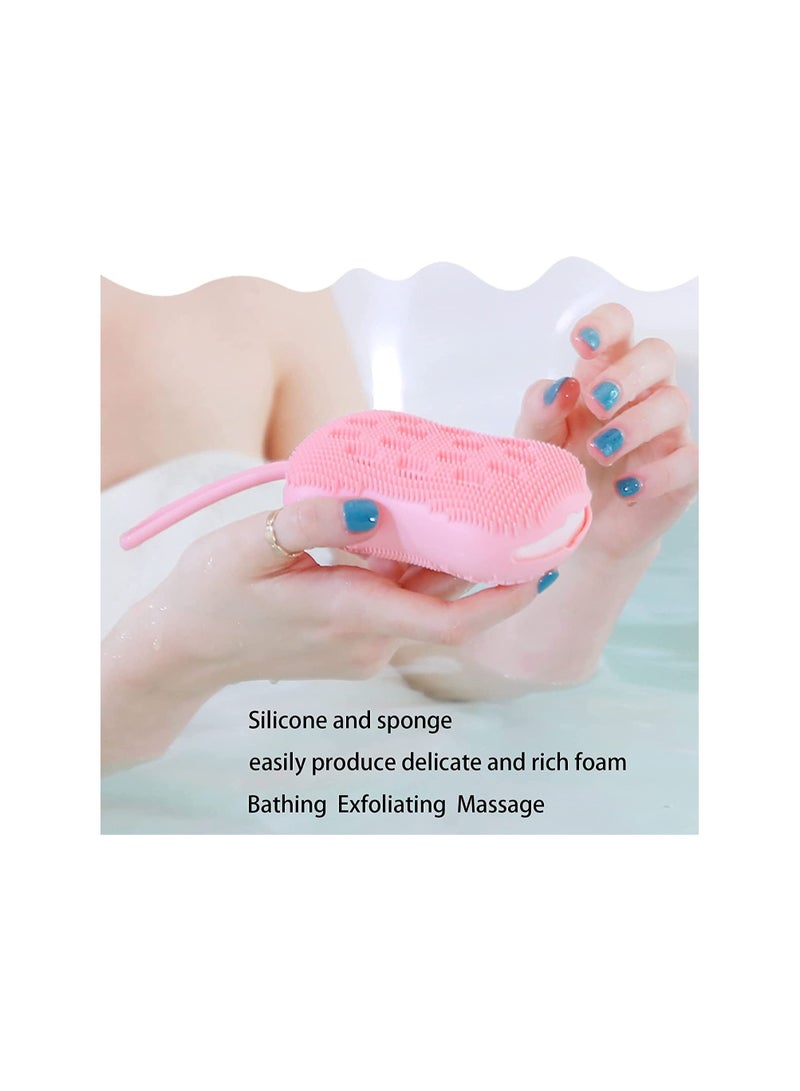 Silicone Body Brush 2 Pieces Multicolor