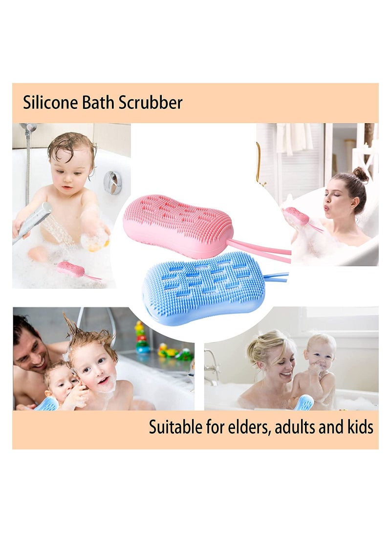 Silicone Body Brush 2 Pieces Multicolor
