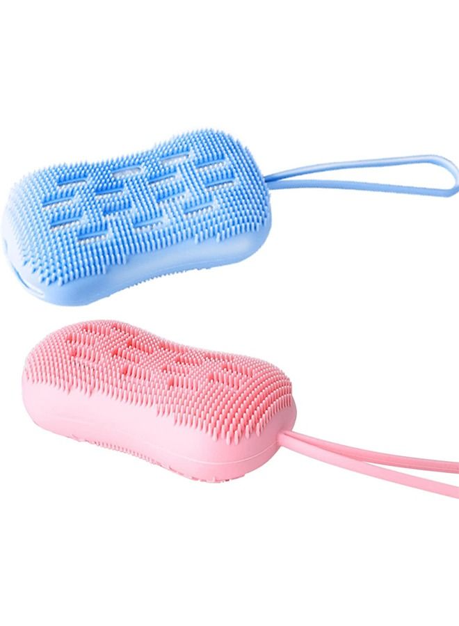 Silicone Body Brush 2 Pieces Multicolor