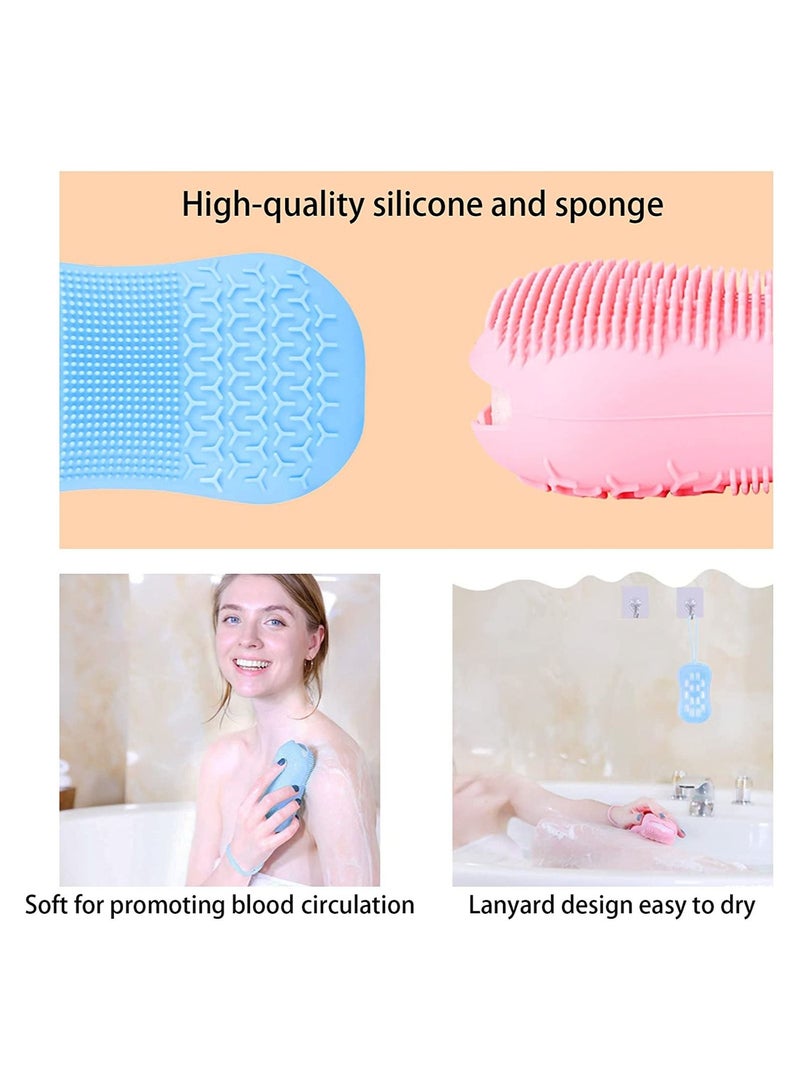 Silicone Body Brush 2 Pieces Multicolor