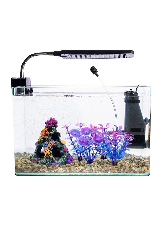 4 قطع من زينة حوض السمك المتوهجة، مصنوعة من السيليكون المتوهج، مصنوعة من نباتات الشعاب المرجانية الاصطناعية لحوض السمك - Image 3