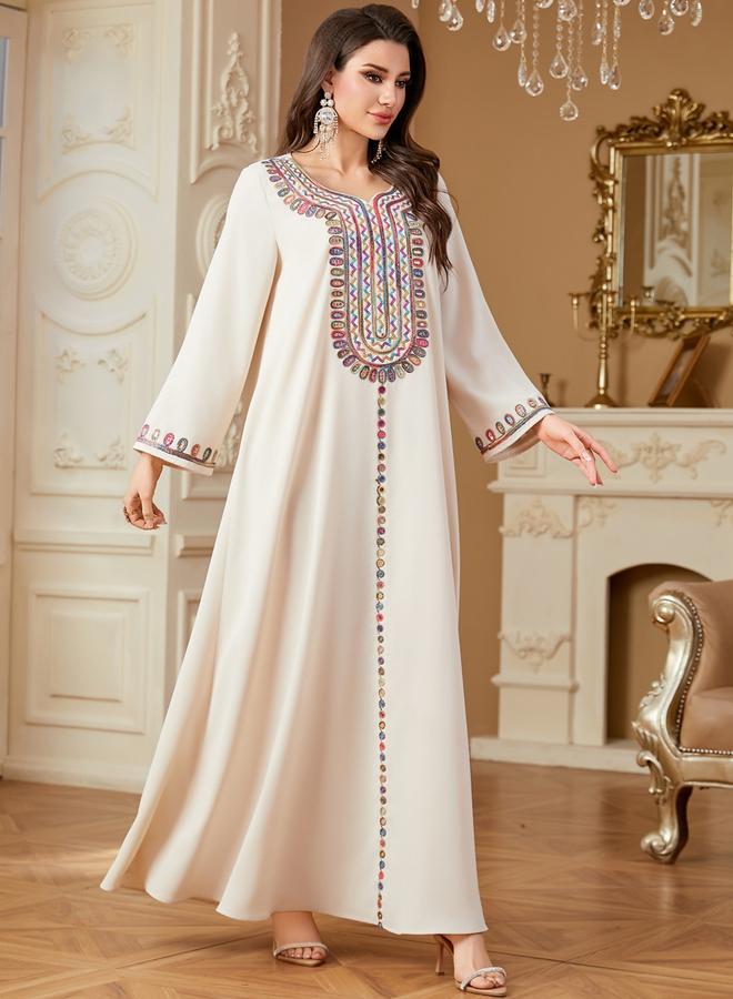 تايك تو جلابية بأكمام طويلة مزينة بترتر - Image 5