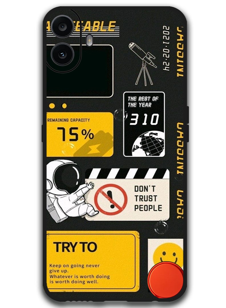 Theodor Protective Case Anti Scratch Shock Proof Bumper Cover For Nothing CMF Phone 1 Dont Trust People - Image 1