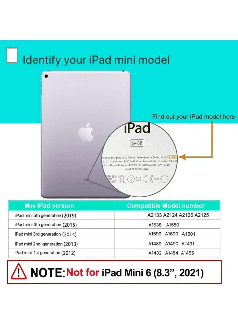 عام غطاء كيوت لجهاز iPad مخصص للأولاد والبنات، بتصميم كرتوني ثلاثي الأبعاد لشخصية ستيتش، مع مقبض دوار وحامل. مصنوع من سيليكون ناعم. (متوافق مع iPad Mini 1/2/3/4/5، ستيتش-) - Image 2