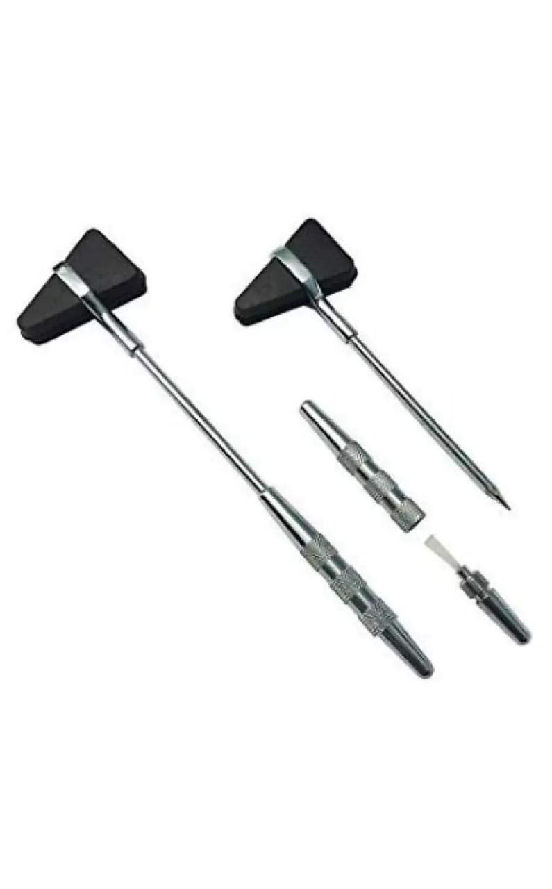 SM Surgicals Percussion Chrome Plated Handle Knee Hammer Taylor Model - Image 2