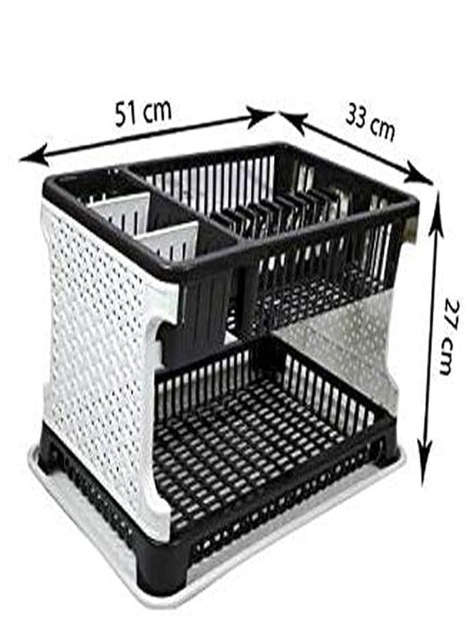 ARISTO Elite Plastic Tiered Shelf Floor Mount Kitchen Organizer Rack With Water Storing Tray (Assorted),(51 X 33 X 27 )Cm - Image 5