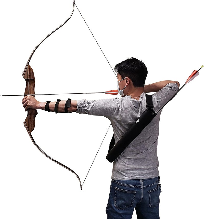 SAS Southland Archery Supply Leather Tube 17" Hip Quiver Arrow Holder with Belt Clip - Image 4