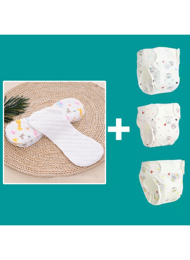 حفاضات قطنية لحديثي الولادة مقاومة للماء ومسامية للأطفال، قابلة للغسل ومضادة للتسرب - Image 4